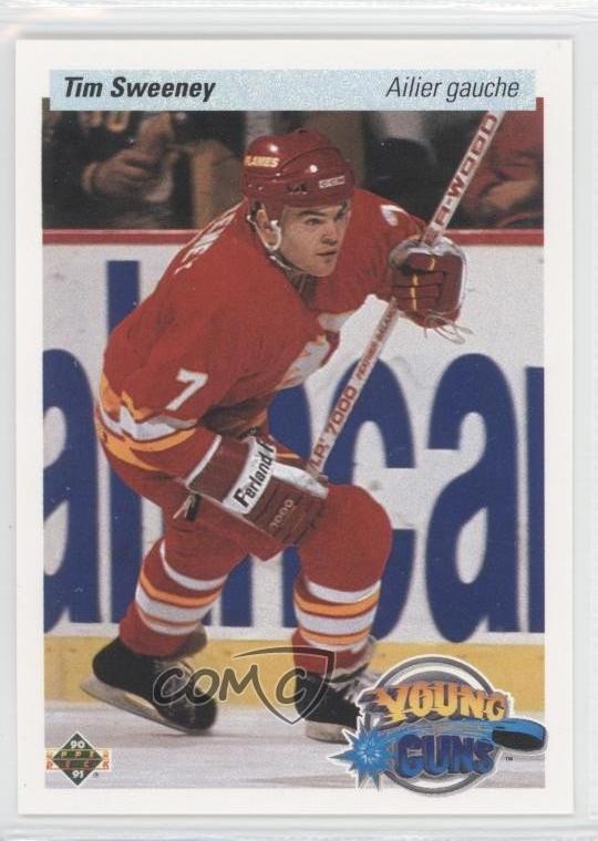 1990-91 Upper Deck Young Guns French Tim Sweeney #531 Rookie RC 0a1