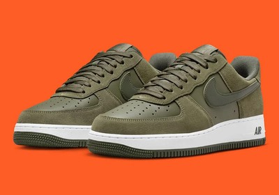 Nike Air Force 1 '07 LV8 Shoes Medium Olive White IB6388-200 Men's