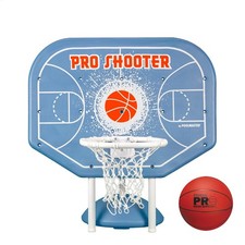 Poolside Basketball Hoop Set for Swimming Pool Games