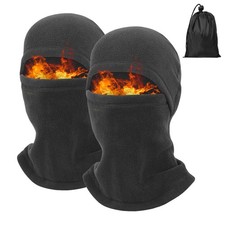 Fleece Balaclava Ski Mask 2 Pack Face Warmers for Men Women Windproof Lightwe...