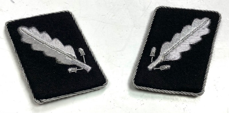 WWII GERMAN WAFFEN Standartenfuhrer (COLONEL) COLLAR TABS-V.3