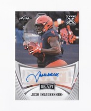 2021 Leaf Draft Autographs #BAJI1 Josh Imatorbhebhe Auto RC Illinois Jaguars