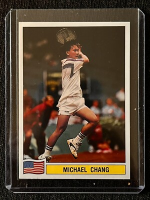 PANINI TENNIS ATP TOUR 1992 ROOKIE PLAYER MICHAEL CHANG USA # 59 MINT TOPLOADER 