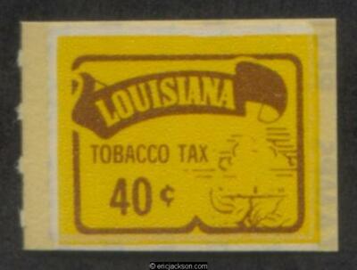 louisiana tobacco tax Revenue LA T67A mint, VF Premium Cigar Taxes by State,