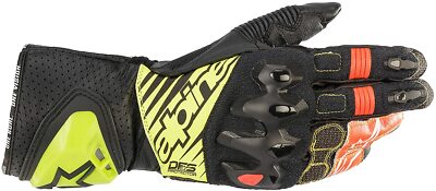 Alpinestars GP Tech V2 Leather race motorcycle track glove (1503) Fluo - 3XL