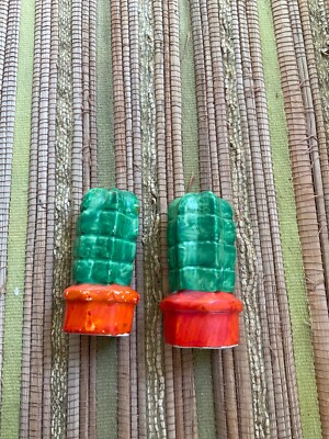 Vintage Potted Cactus Salt & Pepper Shakers Made in Japan | eBay