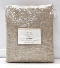 Pottery Barn Emery Drape Oatmeal 50W x 96L 3-in-1 Pole Top