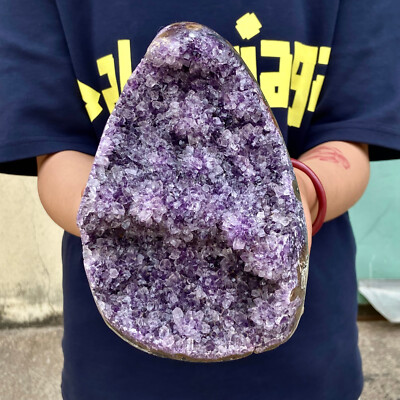 4.8LB Natural Uruguayan Amethyst Quartz Cave Geode Crystal Healing