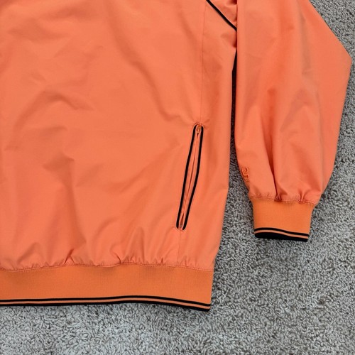 Gear For Sports Pullover Windbreaker Men's Large Lightweight V Neck Orange - Picture 4 of 9