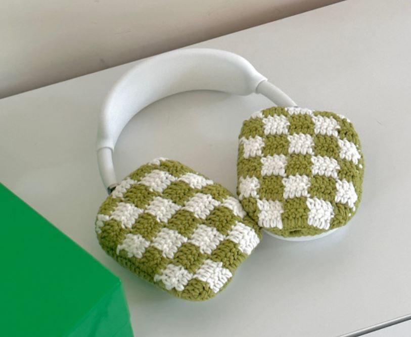 AirPods Max Checkerboard Crochet Knit Handmade Cover | eBay