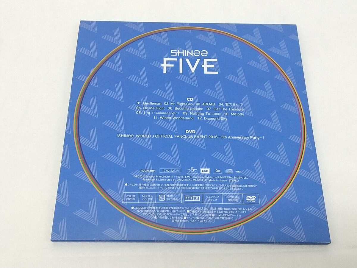 SHINee Japan Album FIVE FC Limited CD+DVD SHINee World-J | eBay