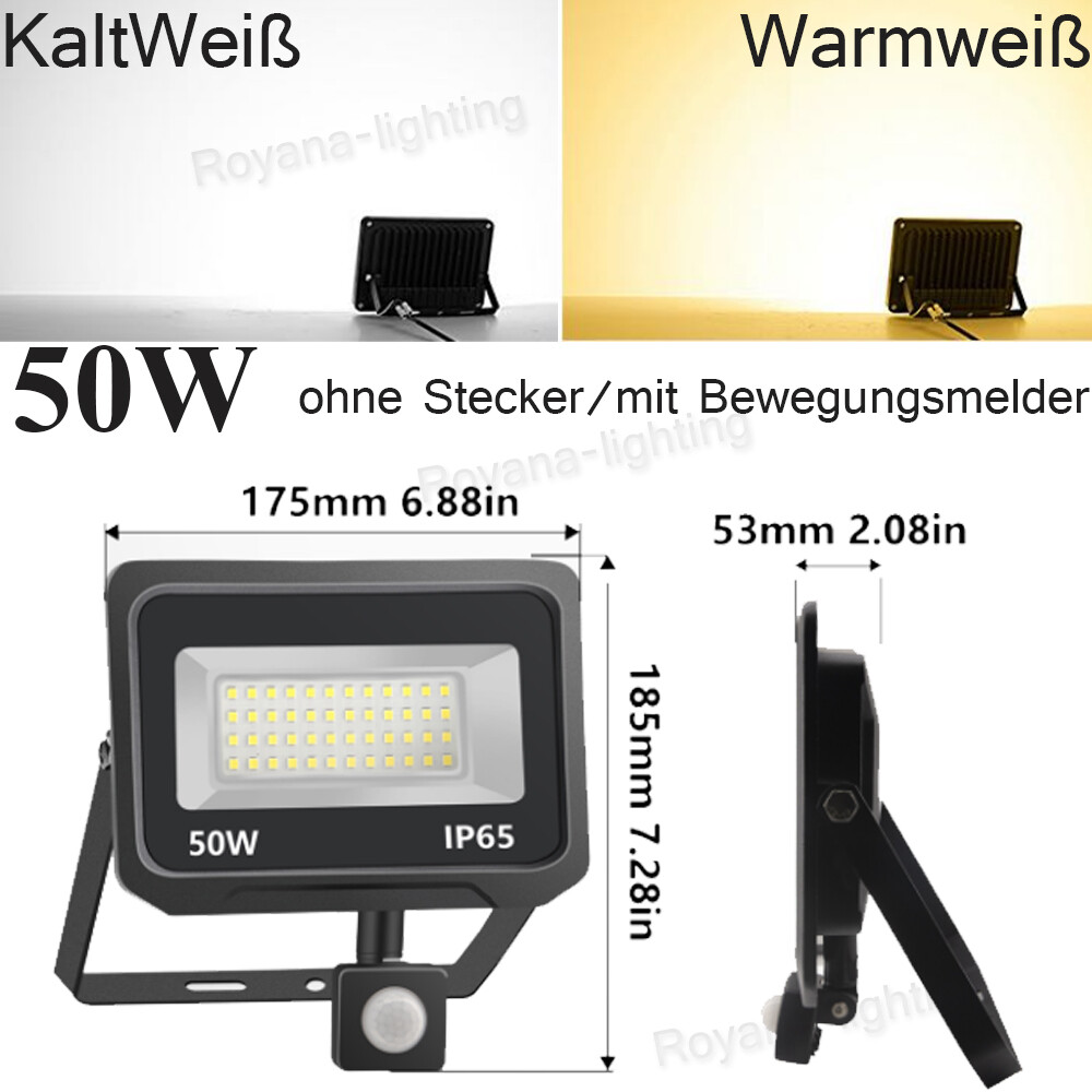 AUXTINGS Projecteurs LED Extérieur,10W 1000lm Eclairage De Sécurité Spot LED Extérieur Puissant, Blanc Chaud 4000K Lumineuse Lampe Pour Entrepôt Garage Stade Arrière-cour,175V-260V IP66 Imperméable