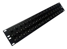 48 Port SC Fiber Patch Panel Multimode Beige Couplers Loaded 2u 19"