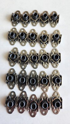 Lot Of 25 Aircraft Floating Nut Plates, Two Lug NAS1791C3-2 10-32 Self Locking