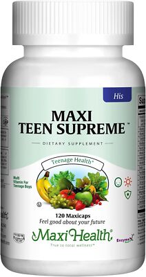 Maxi Health Teen Supreme HIS Vitamins for Teen Boys - Young Men Ages 12 17