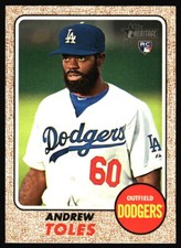 2017 Topps Heritage Andrew Toles  Rookie  #531 Los Angeles Dodgers