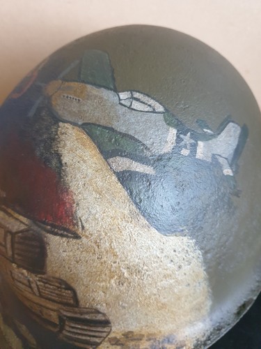 WW2 American MI Helmet Shell Relic Dedicated to the Fighting in Normandy in 1944 - Picture 6 of 18