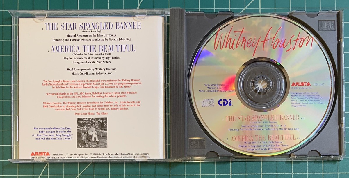 Whitney Houston -The Star Spangled Banner- As Performed At Super