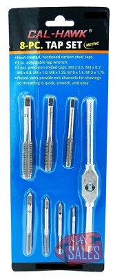 New 8Pc Tap SET  Wrench THREADING - METRIC 
