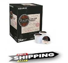 Keurig Tully's Italian Roast Coffee 24 Count K-cups  