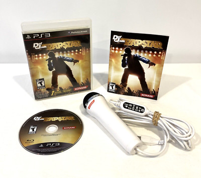 DEF JAM RAPSTAR & LOGITECH USB MIC MICROPHONE PS3 SONY PLAYSTATION 3 KONAMI 2010