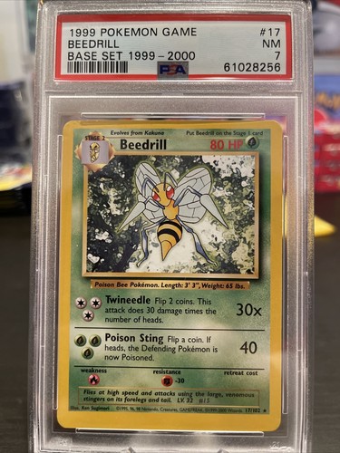 Beedrill graded PSA 7 for sale on eBay