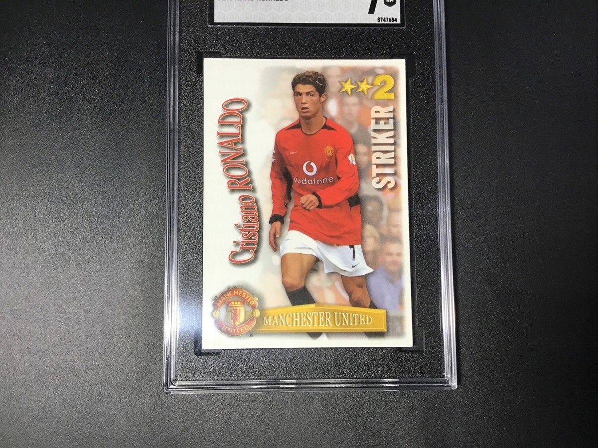 美品）2003マジックボックスシューティングクリスティアーノロナルドRCルーキー 2003 Magic Box Shoot Out Cristiano Ronaldo RC Rookie Card SGC NM 7