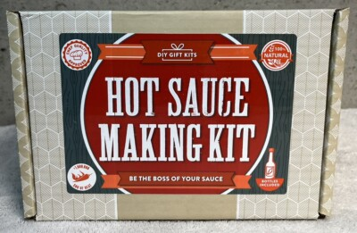 #ad DIY Gift Kits Standard Hot Sauce Making Kit with 3 Bottles Recipes amp; Peppers $25.49