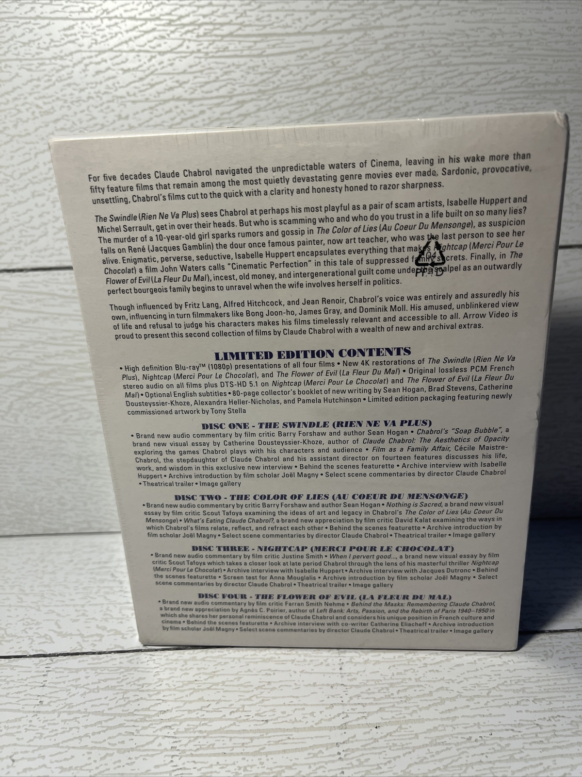 Twisting the Knife Four Films by Claude Chabrol (Bluray, 1997) for