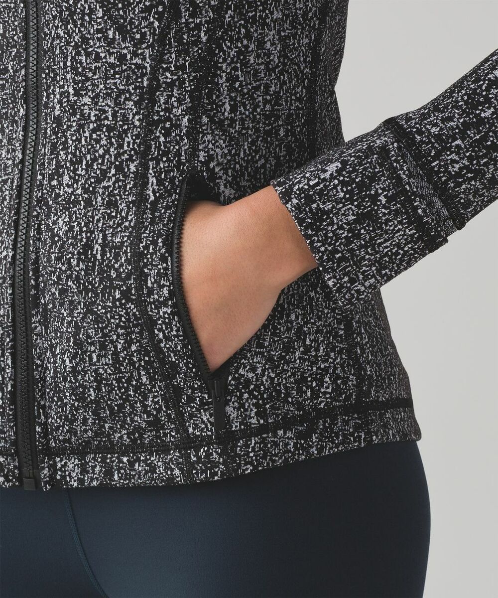 NEW LULULEMON DEFINE JACKET LUON SUITED JACQUARD BLACK WHITE NEW LULULEMON DEFINE JACKET LUON SUITED JACQUARD BLACK WHITE