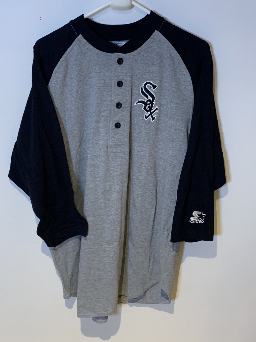新品　90s STARTER ベースボールシャツ(White Sox) 90s STARTERスターター MLB WHITE SOX ピンストライプ ベース