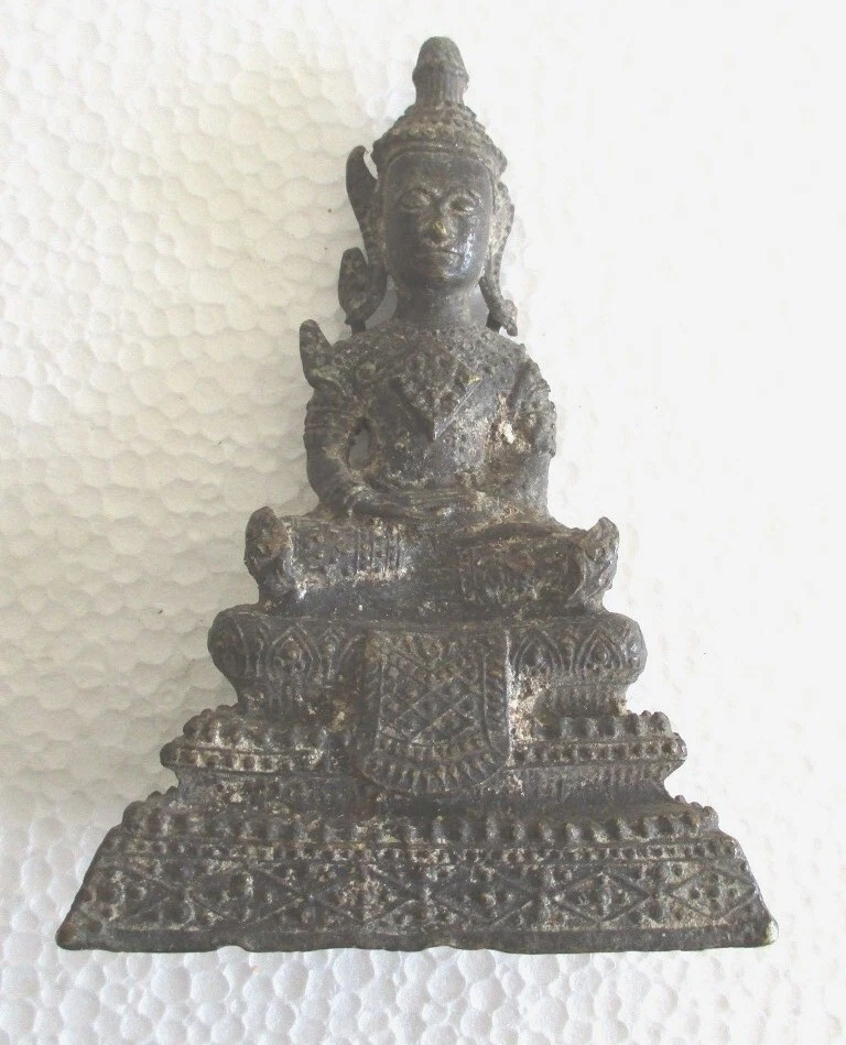 ANTIGA ESTÁTUA DE BRONZE/DEIDADE DETALHADA - Imagem 3 de 4