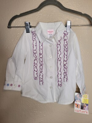 Carters Kids Celebrating The Childhood Ruffles Shirt Size 6/7