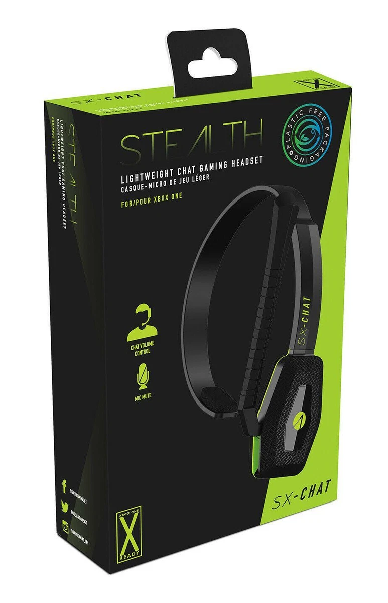 Stealth SX-Chat Lightweight Chat Gaming Headset XBOX ONE Free UK P & P  | eBay