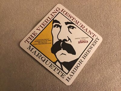 Marquette Harbor Brewery Beer Coaster, Marquette, MI