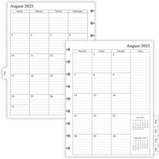 2025-2026 Planner Refills for Happy Planner Classic Size, Monthly Pages, Apr ...