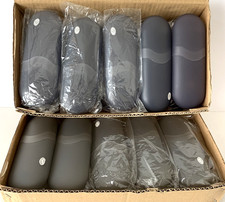 Lot of 20 Plastic Pull Apart Eyeglass Cases Multi Use Storage Gray