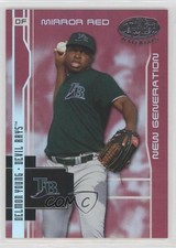 2003 Leaf Certified Materials New Generation Mirror Red 33/100 Delmon Young 0s8i