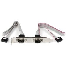 Startech 2 Port 16In Db9 Serial Port Bracket To 10 Pin Header Serial/Idc for Mot