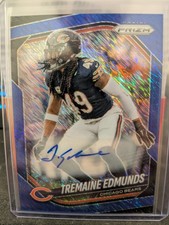 2025 Prizm Fotl Tremaine Edmunds Blue Shimmer 25 Auto Bears 245 2025 Prizm Fotl Tremaine Edmunds Blue Shimmer 25 Auto Bears 245