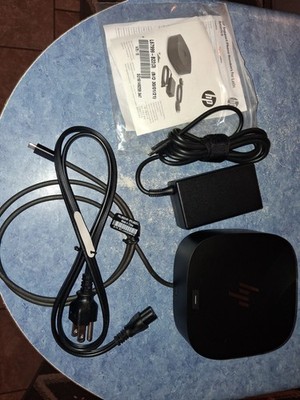 HP G5 USB-C Docking Station (5TW10UT#ABA) with OEM 120W Power Supply Works Great
