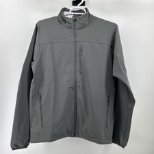 Chaqueta Marmot Tempo Para Hombre Grande Gris Cremallera Completa Bolsillo Ropa Activa Impermeable Nueva con Etiquetas
