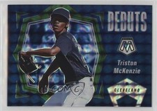 2021 Panini Mosaic Debuts Green Mosaic Prizm Triston McKenzie #PD14 10a4