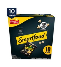 Smartfood Popcorn White Cheddar Flavored Popcorn Snacks, 0.625 oz Bags, 10 Count