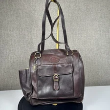 American Angel Brown Bookbag Shoulder School Travel Laptop Zipper Bag