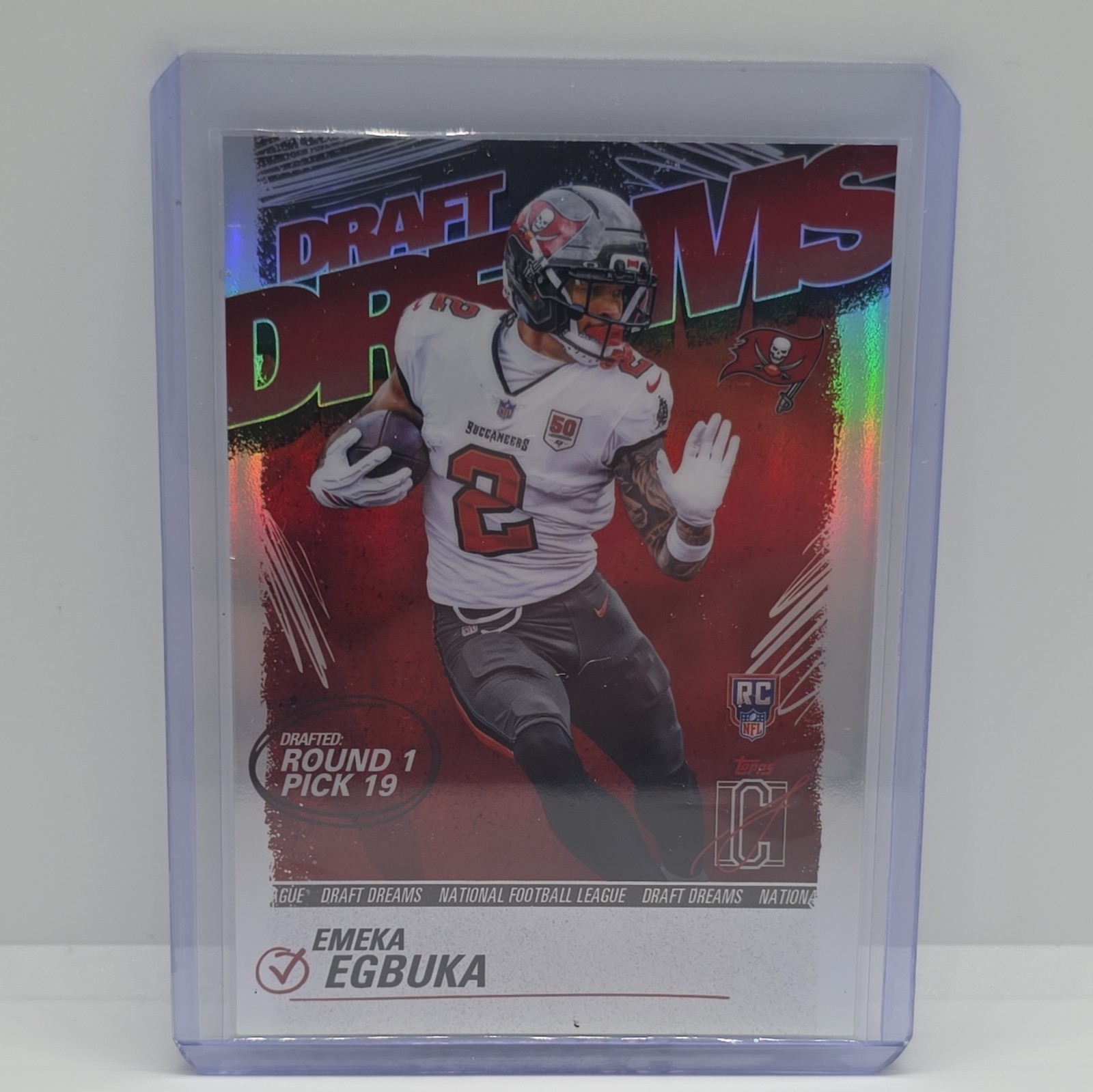 Topps 2025 Signature Class Draft Dreams Emeka Egbuka Buccaneers RC DD-5 