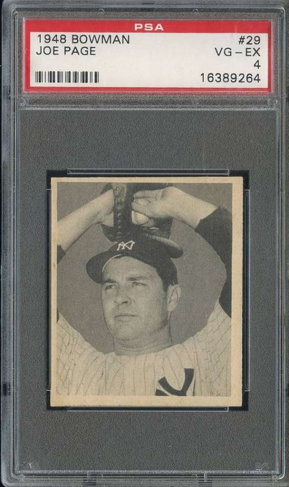 1948 BOWMAN #29 JOE PAGE PSA 4 (RC) SP YANKEES *DS15416