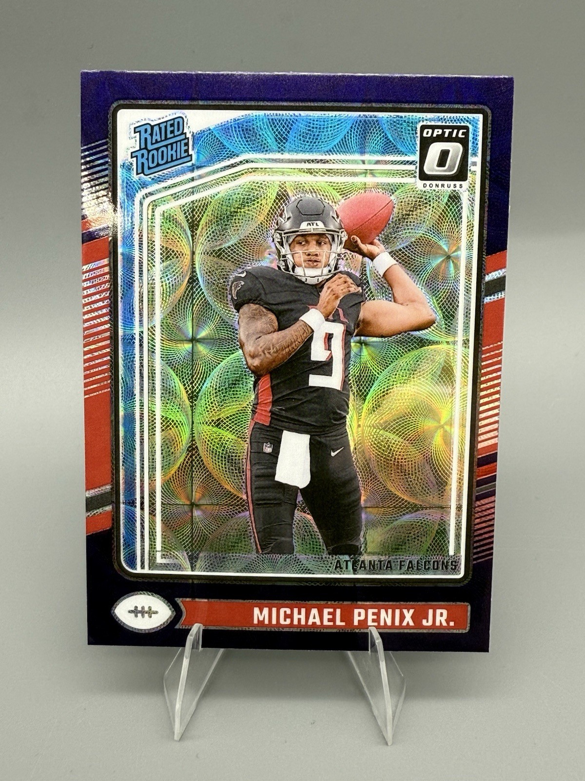 MICHAEL PENIX JR. RC - 2024 Donruss Optic Rated Rookie #279 Purple Scope Prizm