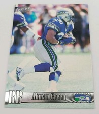 1998 Pacific Ahman Green #394 Rookie Seattle Seahawks Football Card. rookie card picture