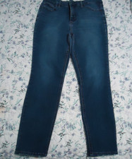 Nicole Miller Soho High Rise Ankle Skinny Jeans Women Size 14 Blue Cotton Blend
